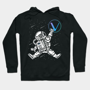 Astronaut Vechain Crypto VET Coin To The Moon Token Cryptocurrency Wallet Birthday Gift For Men Women Kids Hoodie